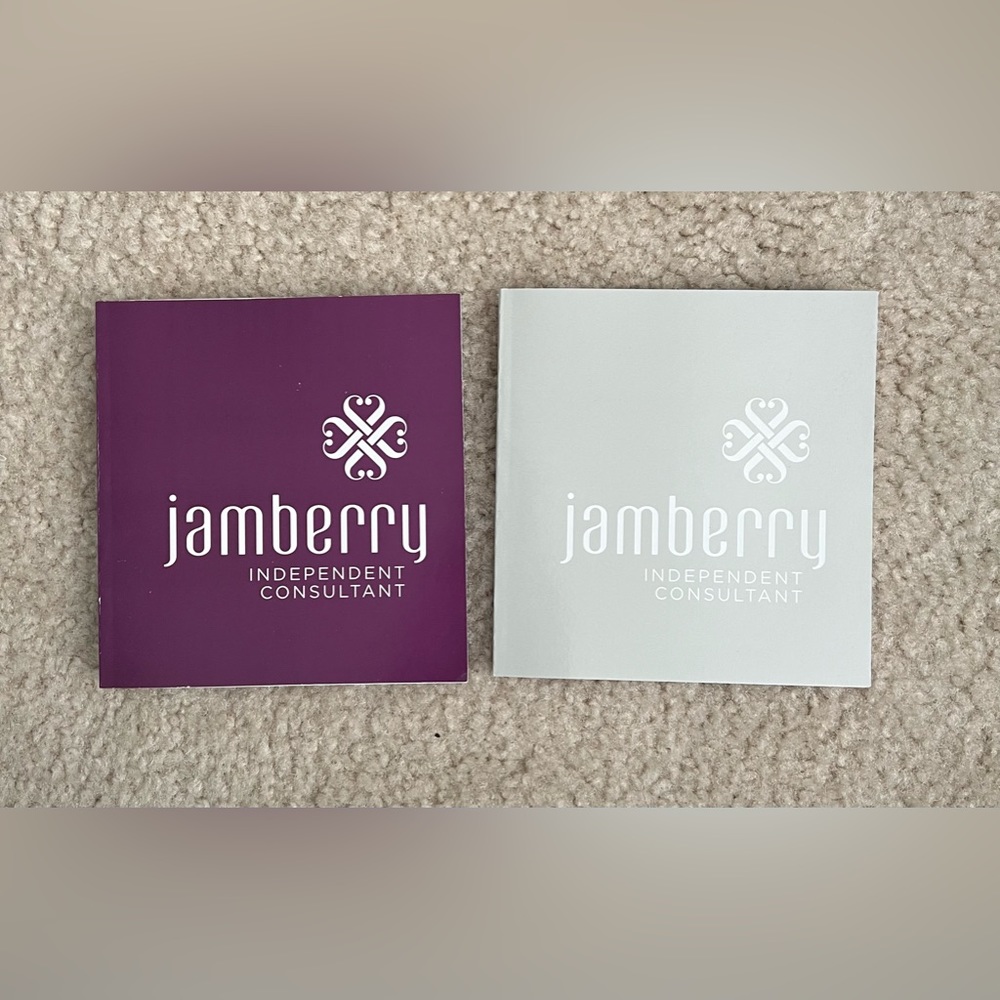 Jamberry consultant notebooks one purple one gray